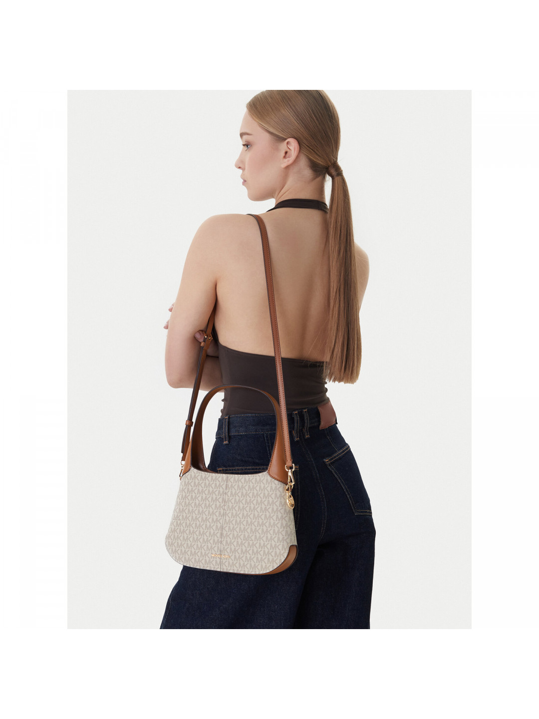 Kabelka MICHAEL Michael Kors 30R6G0XL1B Écru